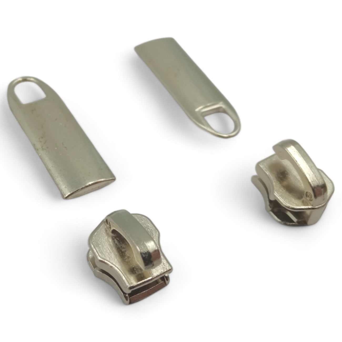Cursor Retangular Nº 5 Para Zíper De Metal - 100 Und - Níquel