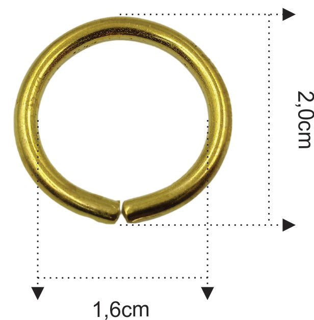 Argola de Metal para Artesanato 16mm
