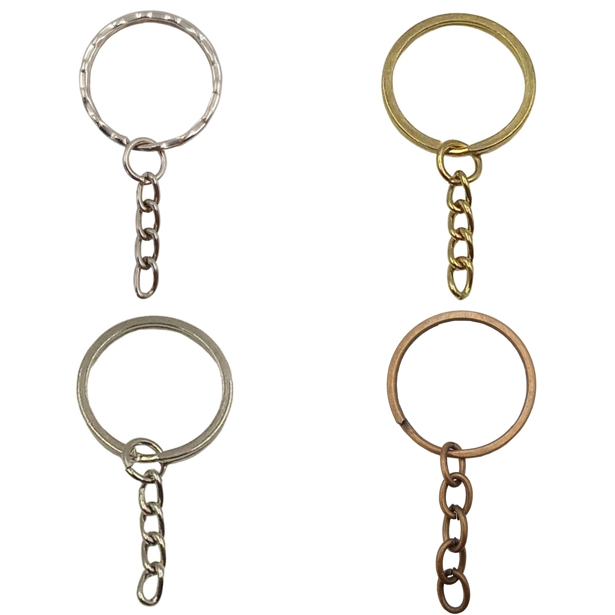 Argola Chaveiro Com Corrente 25mm 25 und