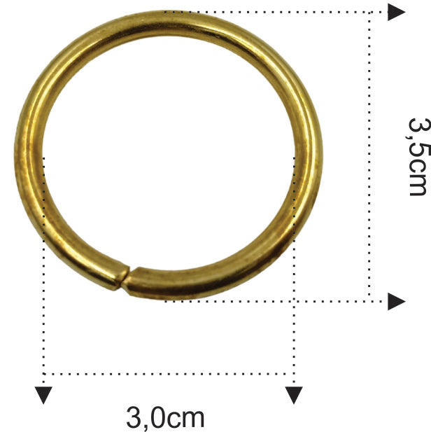 Argola de Metal para Artesanato 30mm