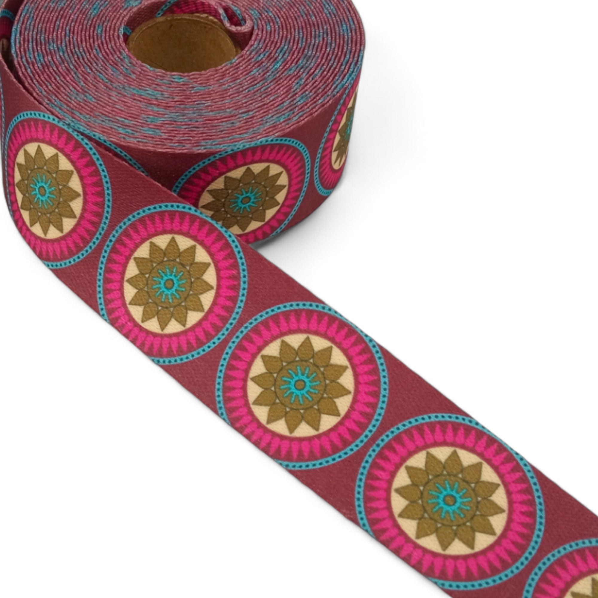 Fita Poliéster Alça Chic Estampada 30mm 5 Metros