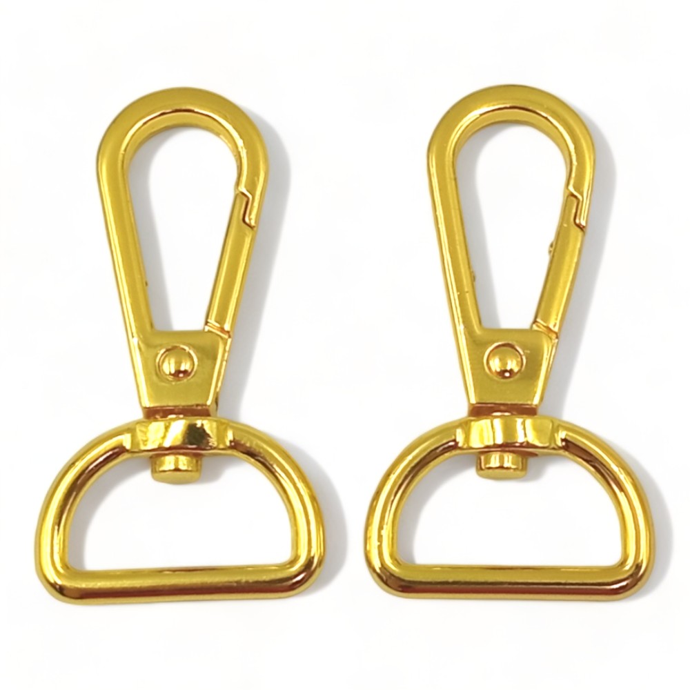 Mosquetão Para Bolsa 20mm - 50 Und - Dourado