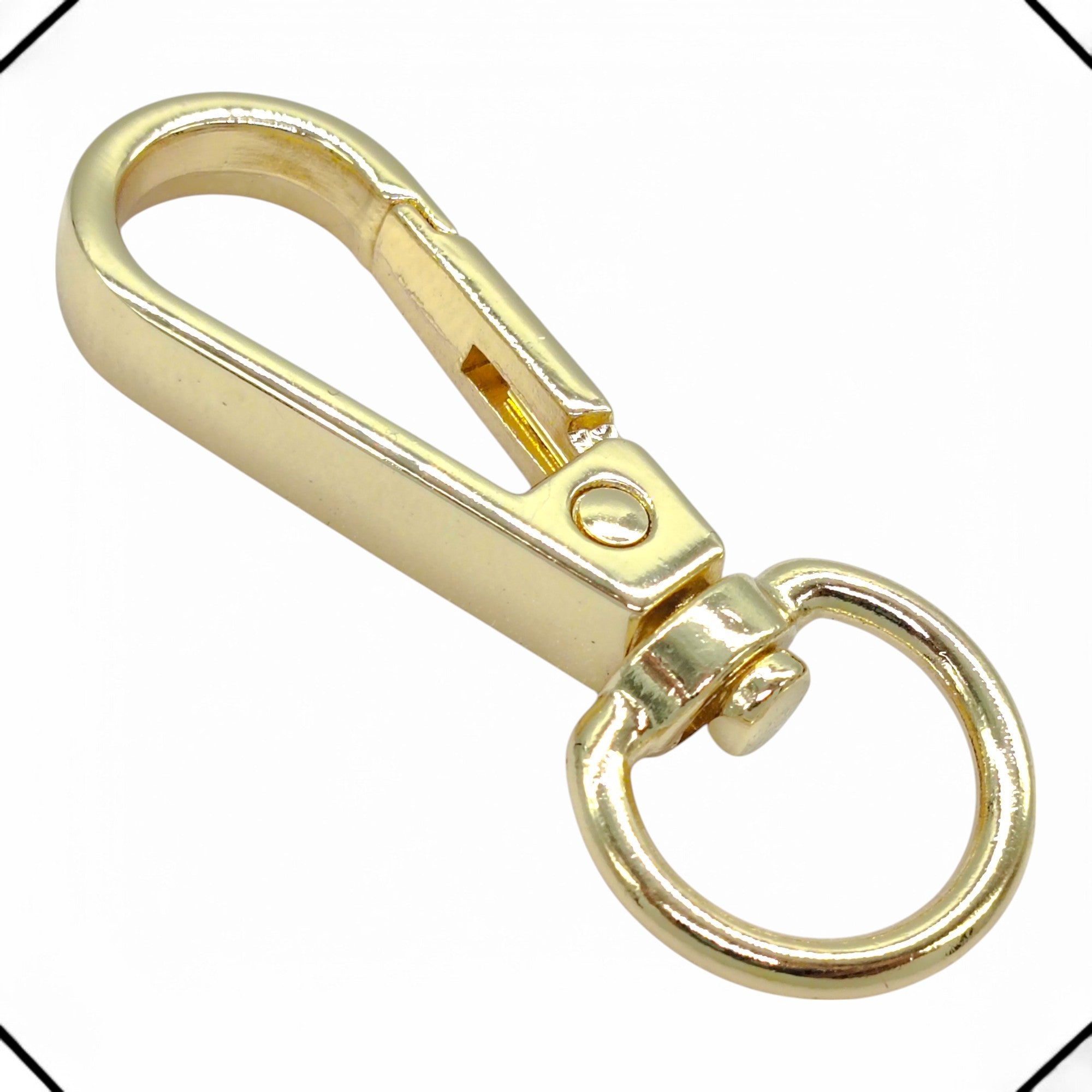 Mosquetão para Bolsa 12mm 10 Und Dourado Cataforético