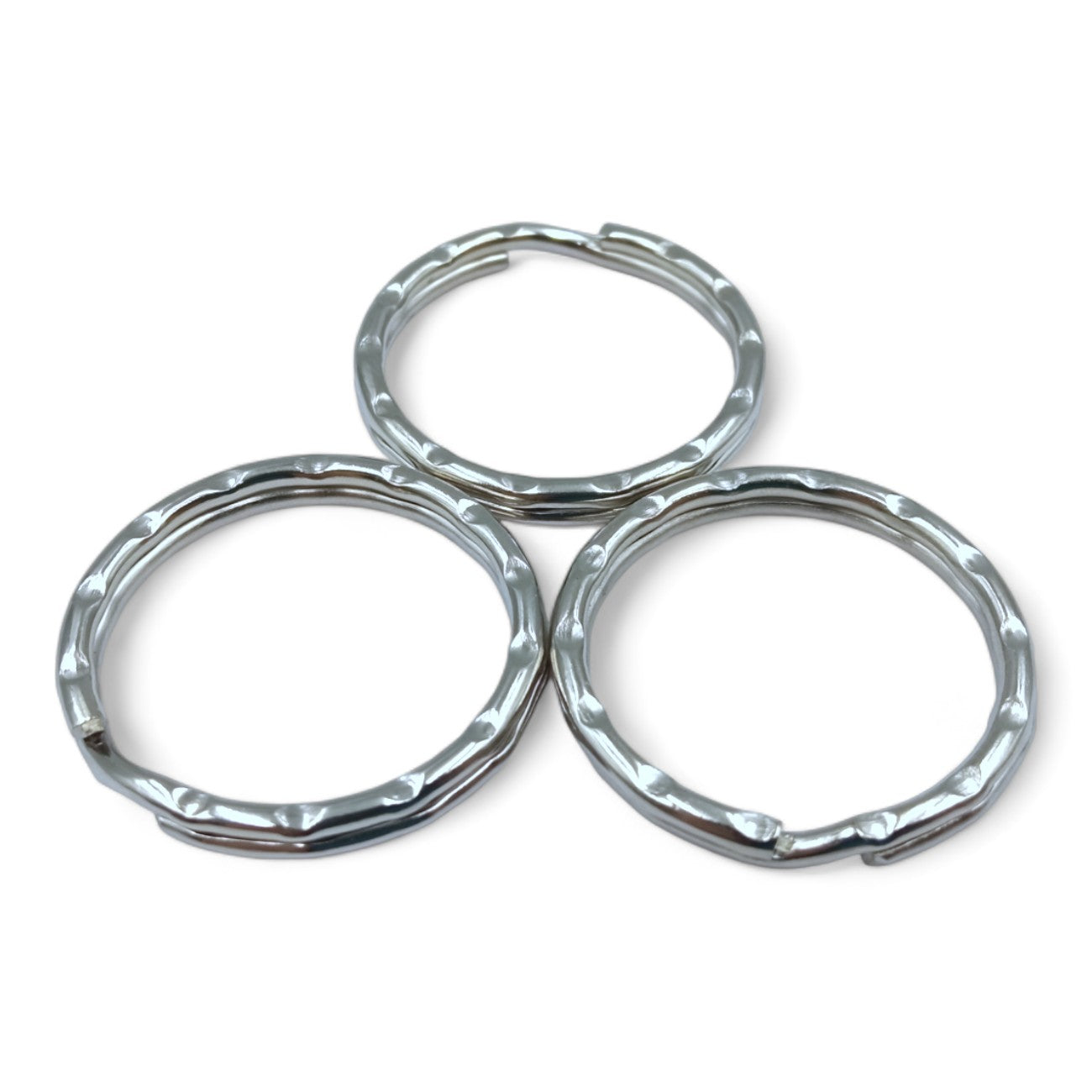 Argola Chaveiro Trabalhada 30Mm Níquel - 100 Und
