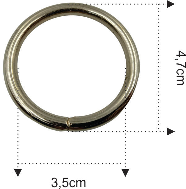 Argola de Metal para Artesanato 36mm