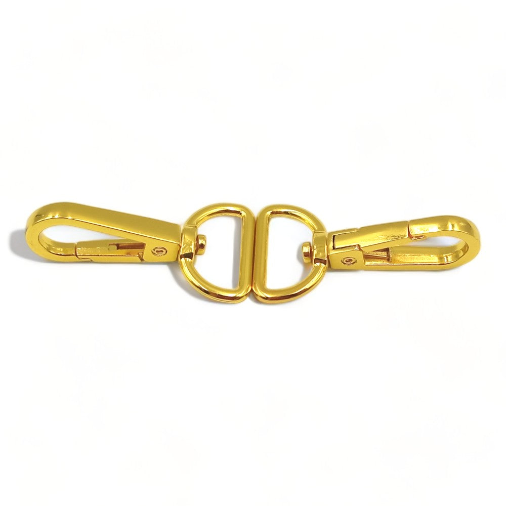 Mosquetão Para Bolsa 20mm - 50 Und - Dourado