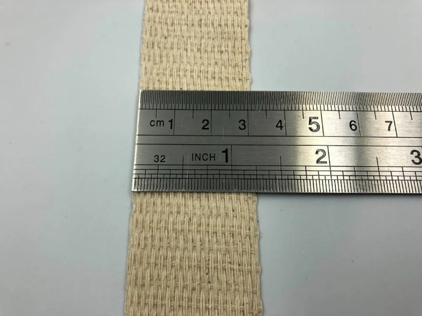 Fita Algodão Pab 30Mm Crú 5M Ecobag