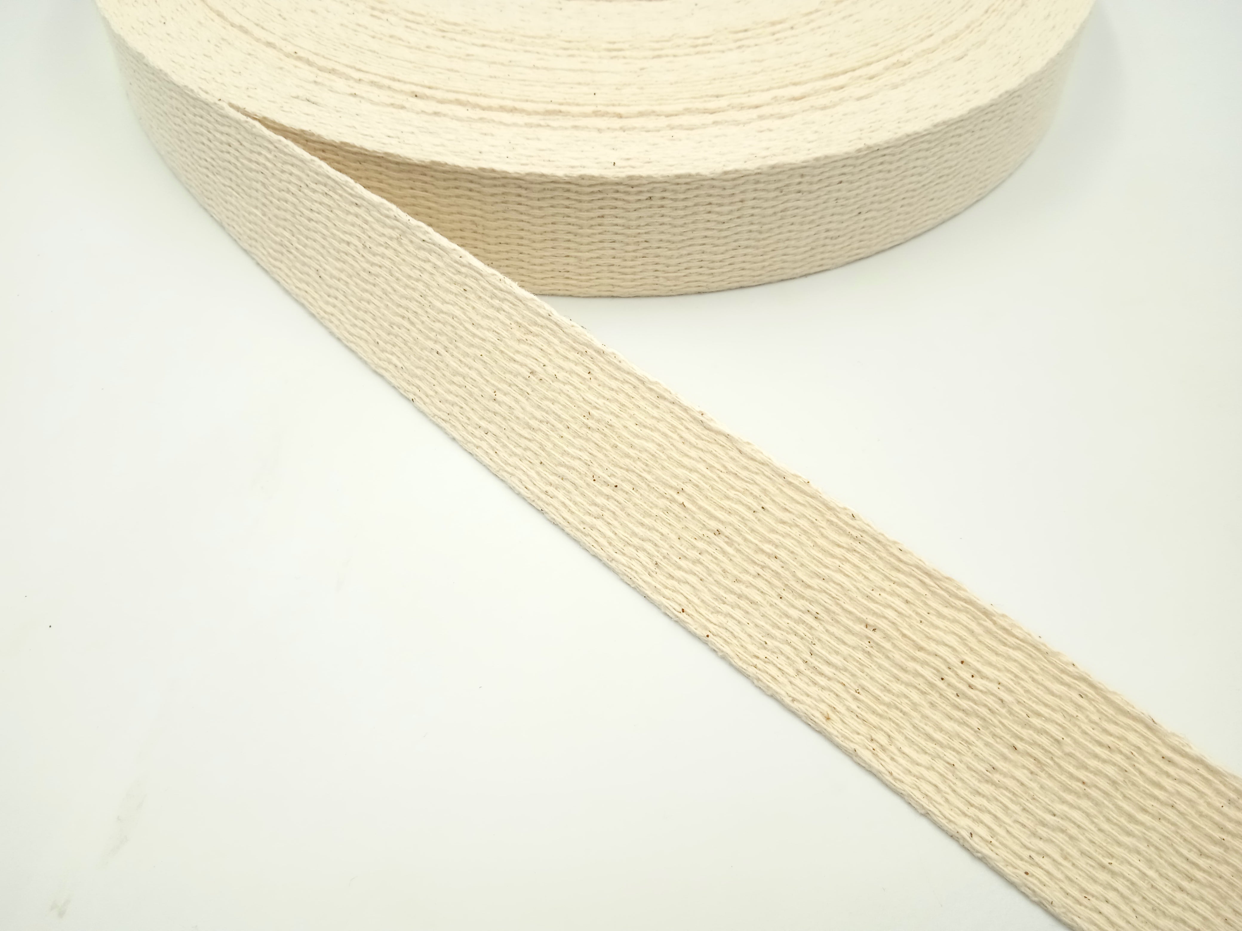 Fita Algodão Pab 30Mm Crú 5M Ecobag