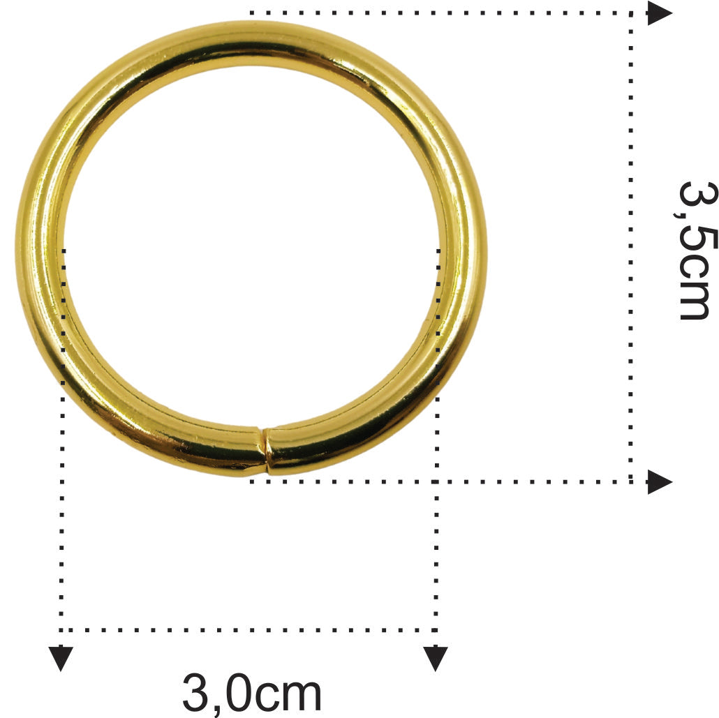 Argola de Metal para Artesanato 30mm