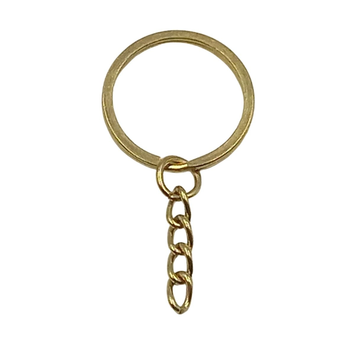 Argola Chaveiro Com Corrente 25mm 25 und