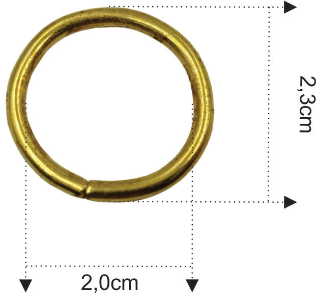 Argola de Metal para Artesanato 20mm