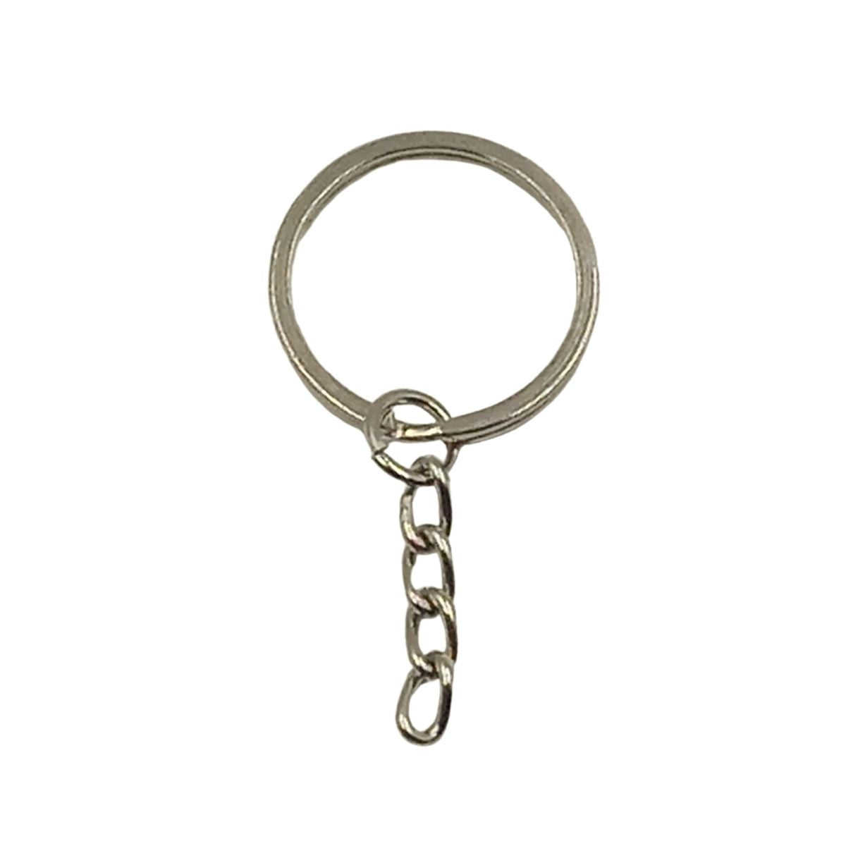 Argola Chaveiro Com Corrente 25mm 25 und