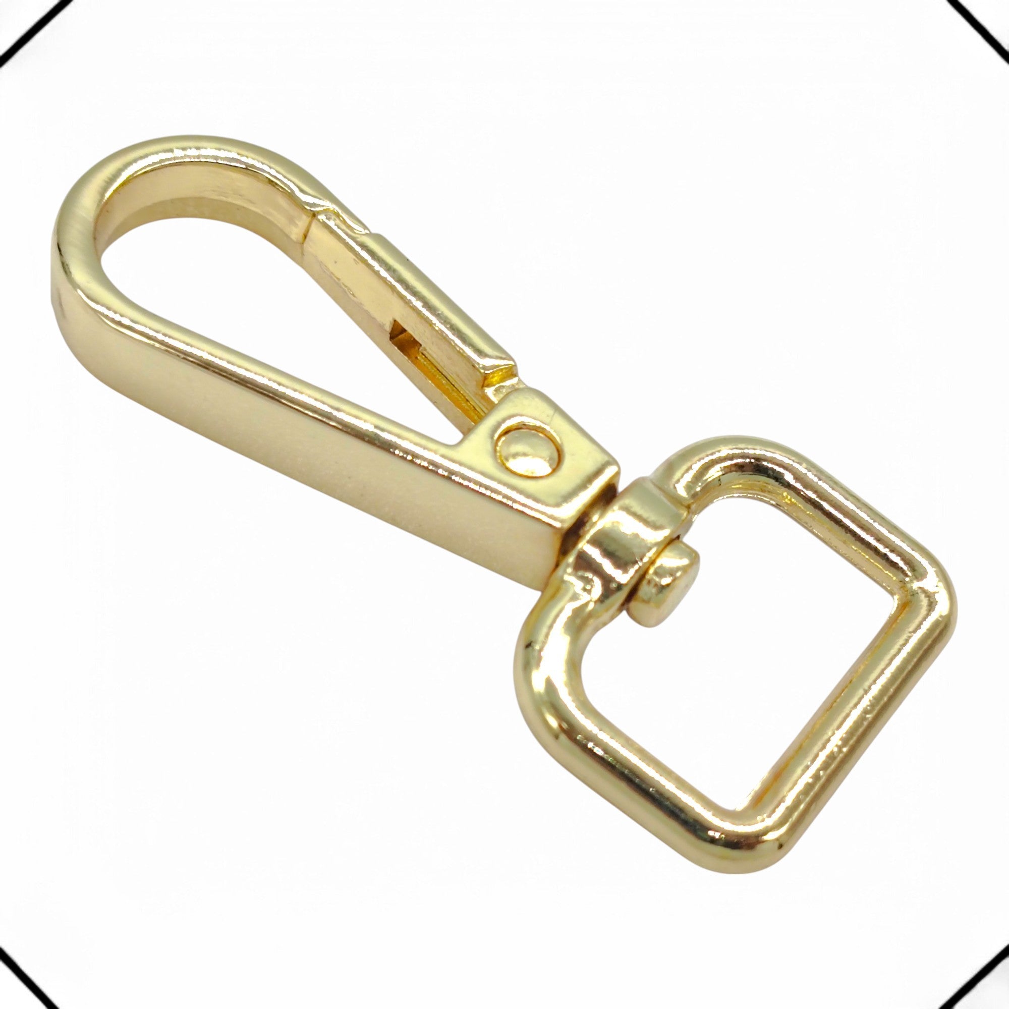 Mosquetão para Bolsa 15mm 10 Und Dourado Cataforético