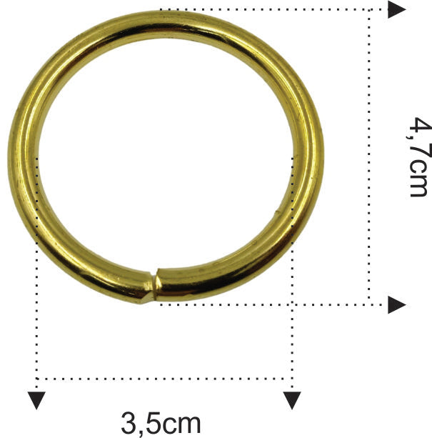Argola de Metal para Artesanato 36mm