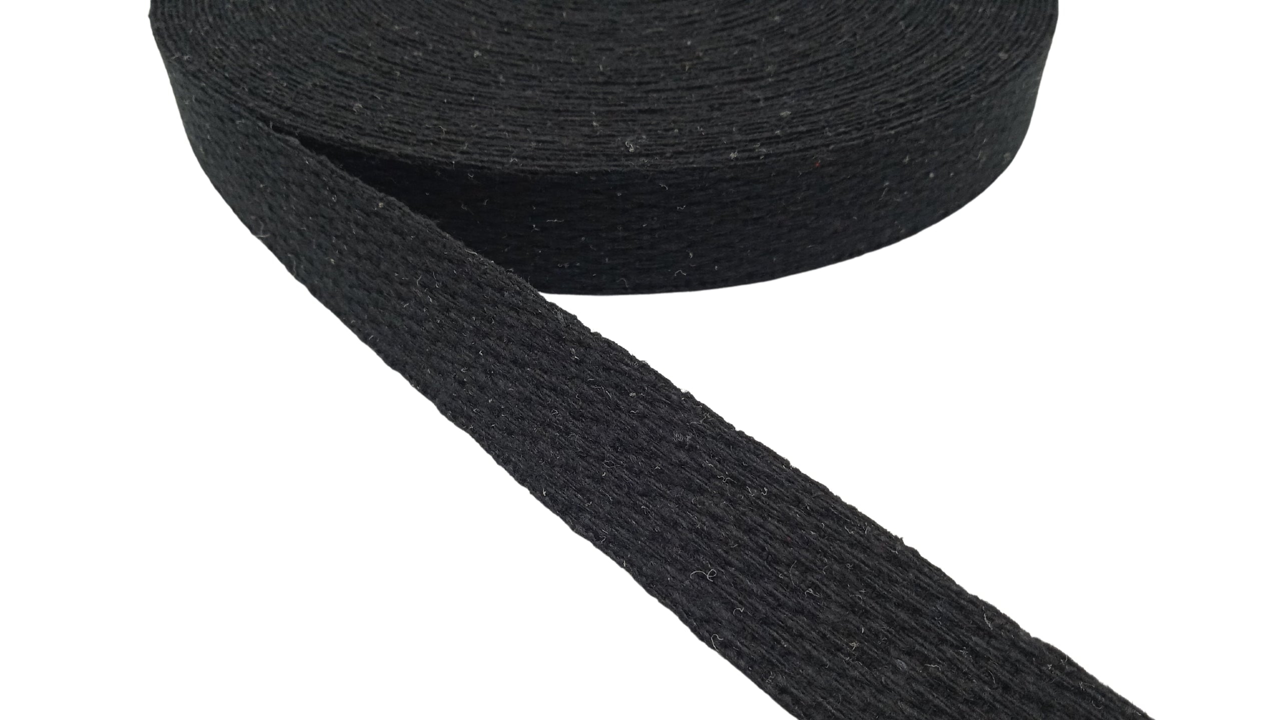Fita Algodão Pab 25Mm Preto - 25M
