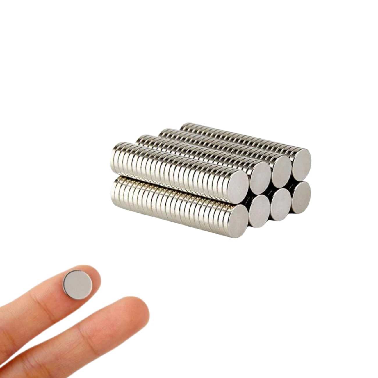 Imã Neodímio N35 8X1,5Mm - 50 Und