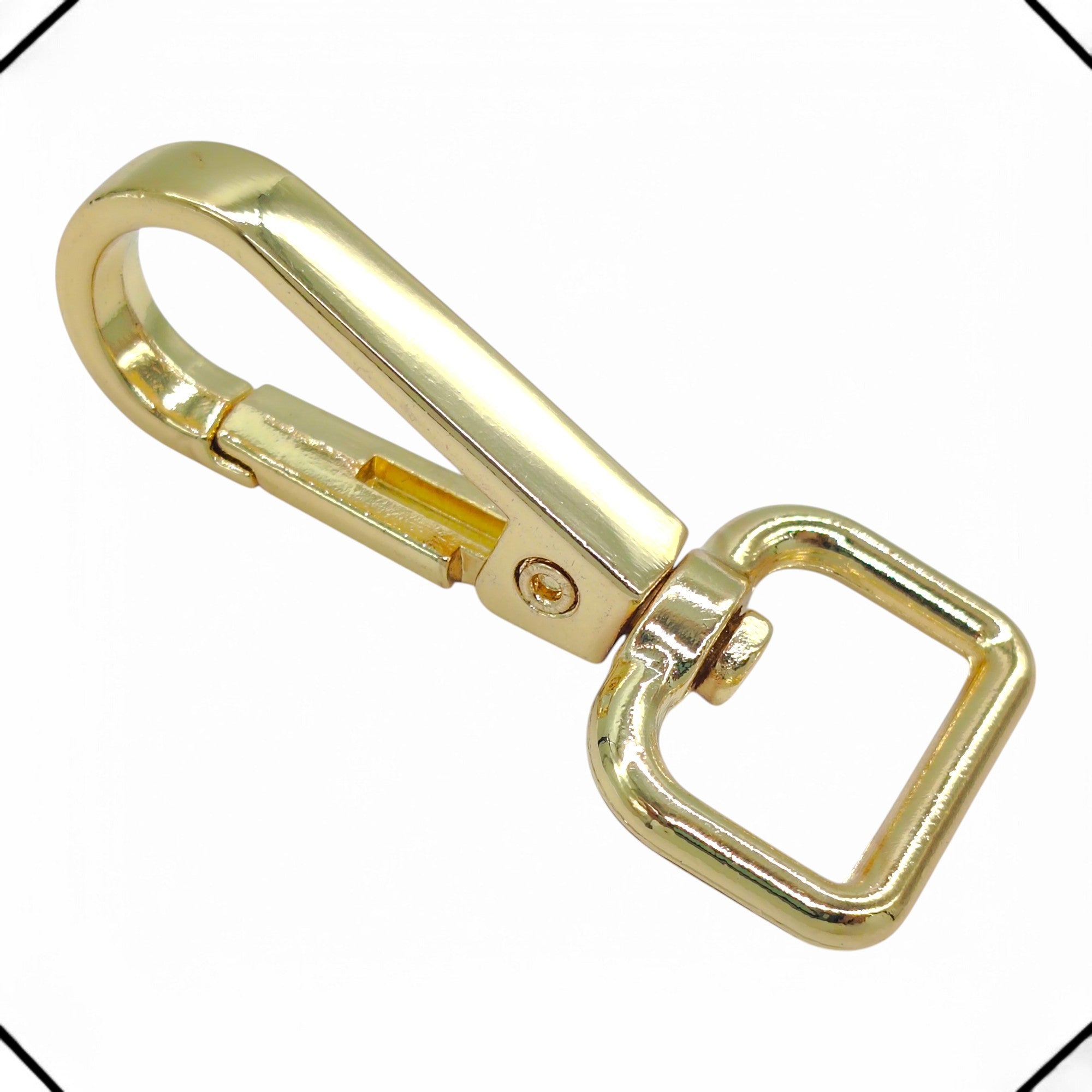 Mosquetão para Bolsa 15mm 50 Und Dourado Cataforético